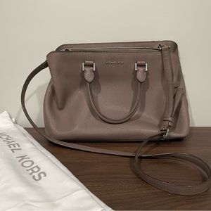 EUC - {MICHAEL Michael Kors} STUDIO SAVANNAH LARGE SATCHEL - Cinder 190049690635